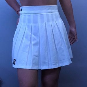 White Bershka Tennis Skirt